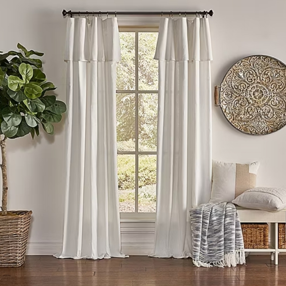 Mercantile Drop cloth curtains 50x108 off white